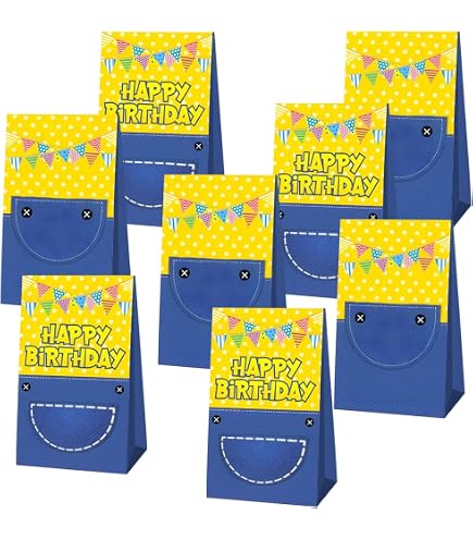 12 Pcs Yellow Big Eyes Cartoon Party Gift Bags - Banana Theme Goodie Bags 9.4x5.1 Inches | Cute Party Favors - View #3