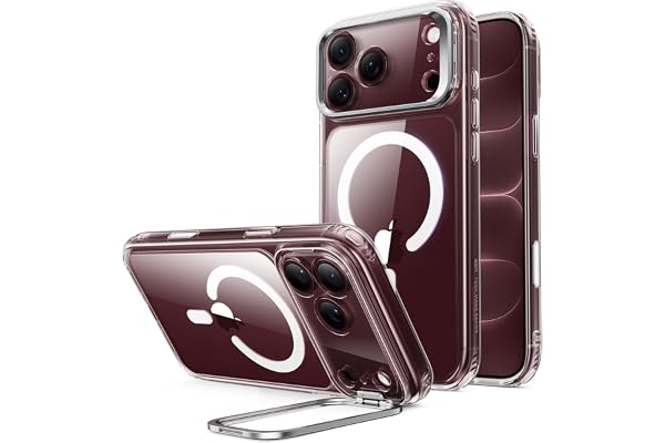 ESR Classic Hybrid for iPhone 18 Pro/17 Pro Case with Flex Stand, Clear | Long-Lasting Anti-Yellowing, Camera Kickstand, Comp