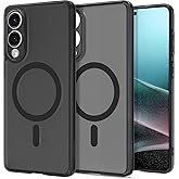 Spigen Ultra Hybrid MagFit Designed for Galaxy S25 Edge Case [Fast Wireless Charging/Magnet for Galaxy], [Anti-Yellowing] (2025) - Frost Black