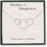 HOPE LOVE SHINE Mom Gift from Daughter - Sentimental, Meaningful Mother and Daughter Necklace, Jewelry, 14k Gold Plated Sterling Silver