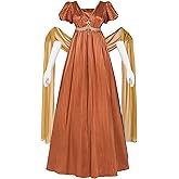 NSPSTT Regency Dresses for Women Plus Size Victorian Ball Gown Tea Party Empire Waist Costume