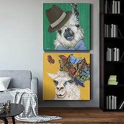 Renditions Gallery Llama Gentleman Wall