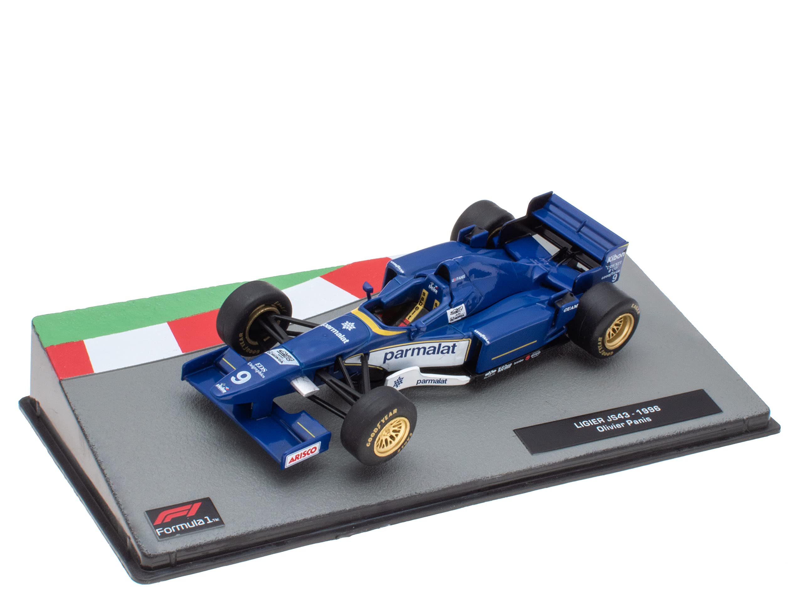 OPO 10 - Miniature car Formula 1 1/43 compatible with LIGIERS JS43 - Olivier Panis - 1996 - FD109