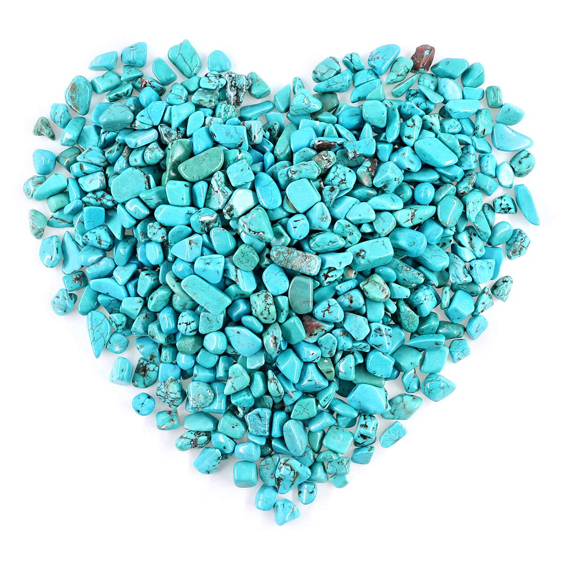 Swpeet 1 Pound Green Pine Small Tumbled Chips Stone Gemstone Chips Crushed Pieces Irregular Shaped Stones Crystal Chips Stone Perfect for Jewelry Making Home Decoration