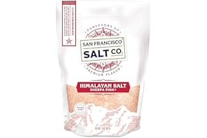 Sherpa Pink Gourmet Himalayan Chef Salt, Extra Fine Grain, Large 2 lb Resealable Bag, Bulk, for Grinders and Direct Seasoning