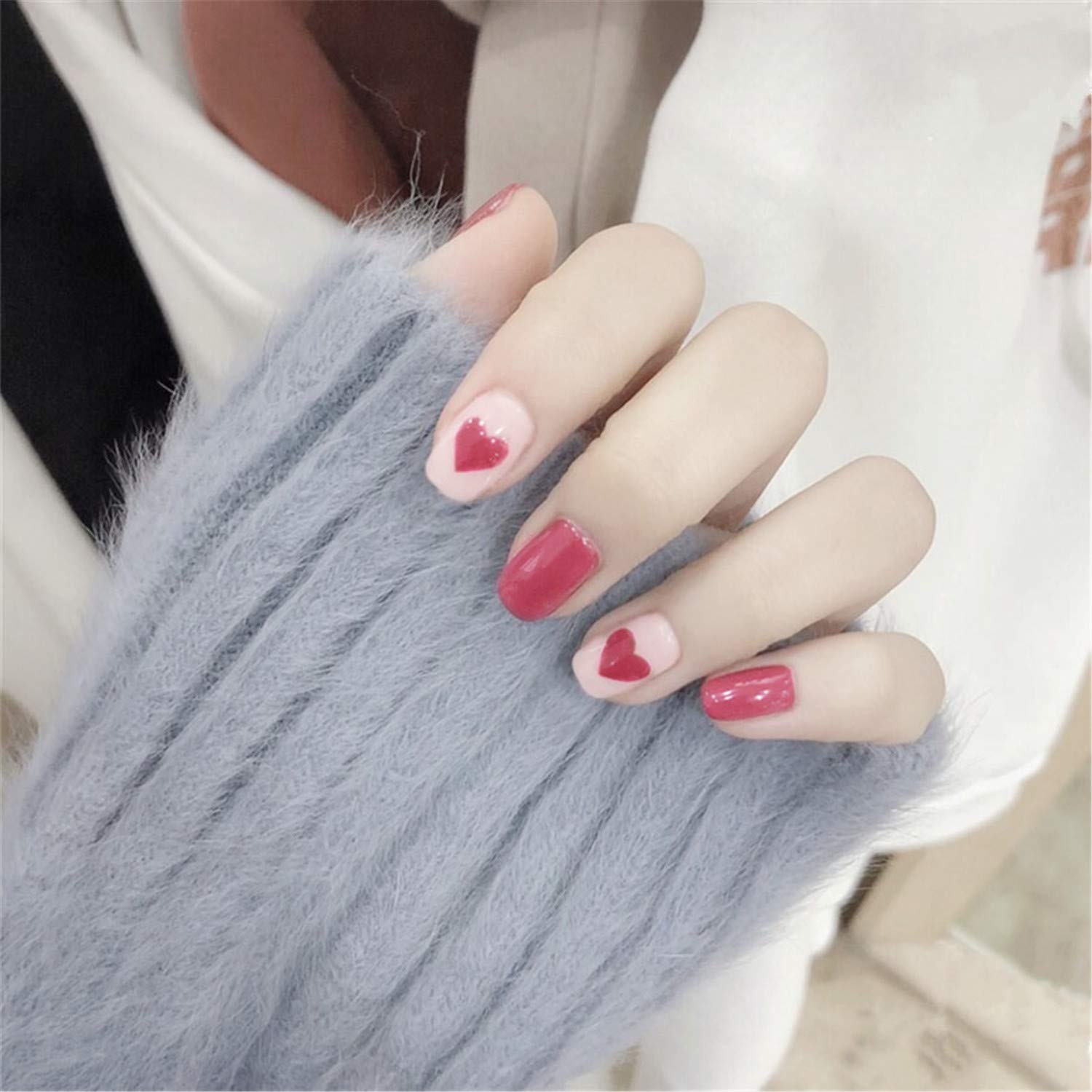 Amazon Com 20 Style Choose Fake Nail Art Latticed Striated