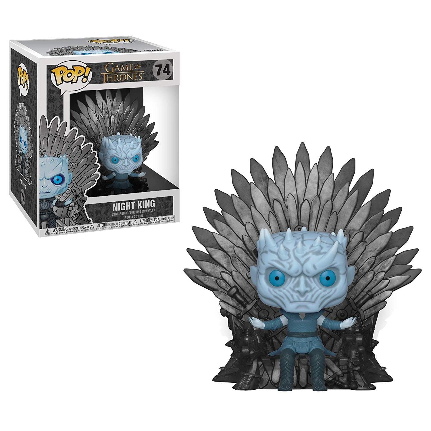 Funko POP!. Deluxe: Game 0: Night King Sitting On Throne, One Size - Game Of Thrones - Collectable Vinyl Figure For Display - Gift Idea - Official Merchandise - Toys For Kids & Adults - TV Fans