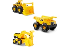 Cat Construction 7" Dump Truck, Loader & Excavator toys Combo Pack