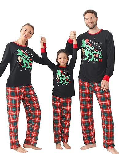 ANGELGGH Matching Christmas Pajamas for Family, Cute Vacation PJs