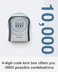 Puroma Key Lock Box Combination Lockbox