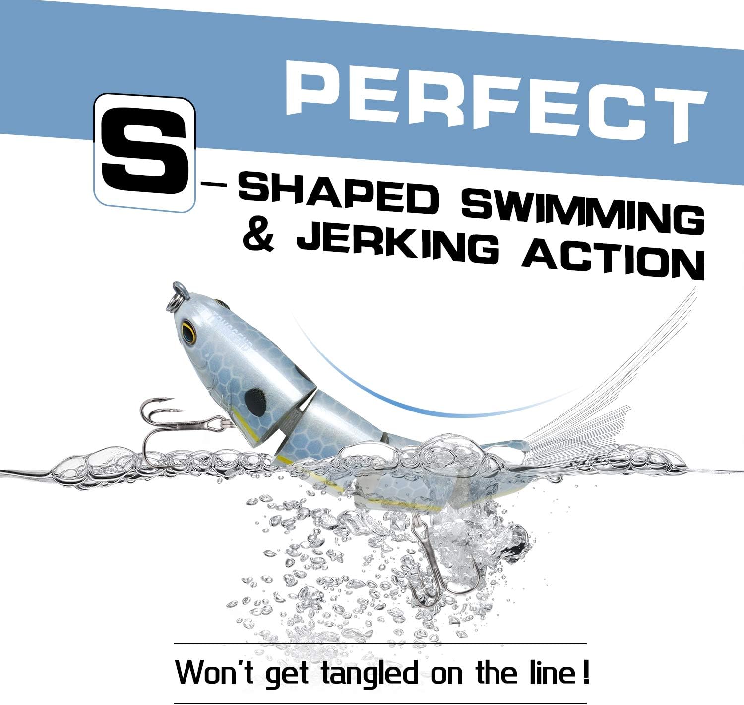 Fishing Lures Swimbait Bass, 10cm 3.93" Fishing Lures Crankbait Jointed Trout Swimbait Mustad Hooks (Combo C) : Sports & Outdoors