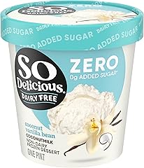 So Delicious Dairy Free Coconut Milk Frozen Dessert, Vanilla Bean, No Sugar Added, Vegan, Non-GMO Project Verified, 1 Pint