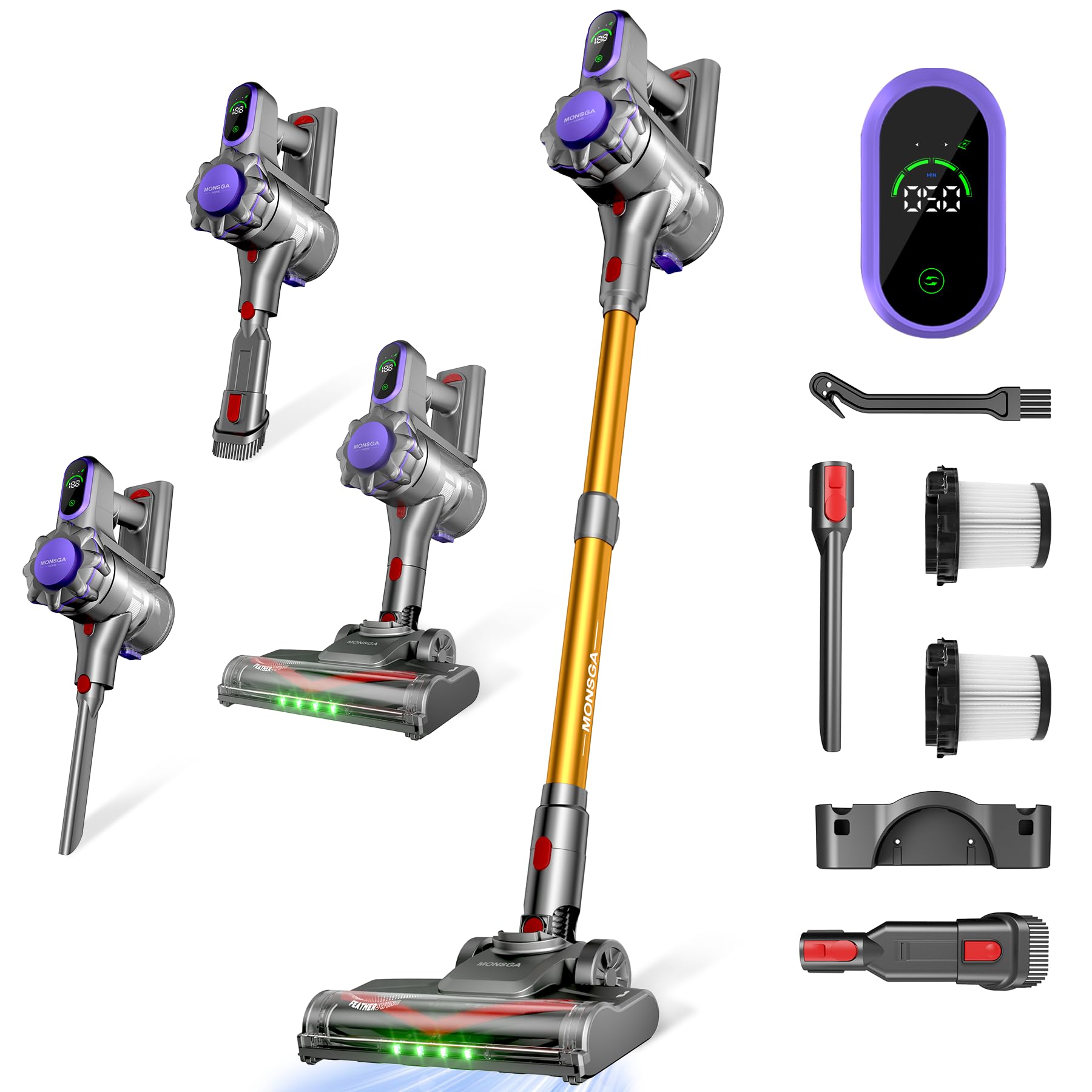 MONSGA Cordless Vacuum Cleaner...