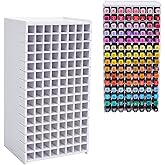 SANFURNEY Art Marker Storage Rack for 120 Markers, Watercolour Brushes Pens Color Pencils Organizer Holder for Desk Christmas