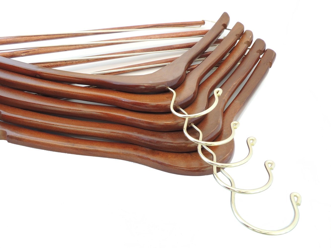 Quality Hangers Wooden Hangers Beautiful Sturdy Suit Coat Hangers with