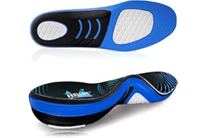 FEELLIFE Plantar Fasciitis Relief Shoe Insoles [1-Pair], Arch Support Insoles, Running Athletic Gel Shoe Inserts, Orthotic Inserts for Arch Pain[Trim to Fit: Men 8-12/Women 9-13]
