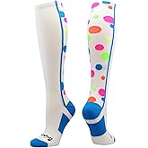 MadSportsStuff Polka Dots Athletic Socks Softball Soccer Volleyball