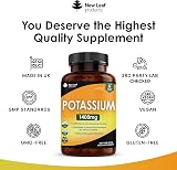 New Leaf Potassium Supplements 1400mg High Strength 360 Tablets Vegan view 4