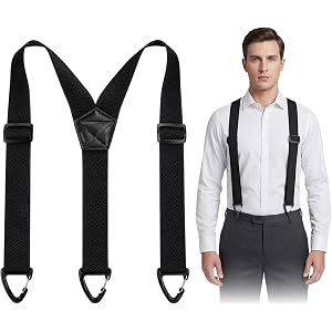 MSHHDK Suspenders for Men Under Clothing Belt Strap Hidden Brace
