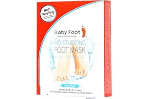 Baby Foot Unscented Non-Peel Moisturing Mask – Hydrate and Refesh in 15-Minute - No Pain Feet Treatment - For Men and Women - Smooth and rich moisturizer for Baby Soft Feet
