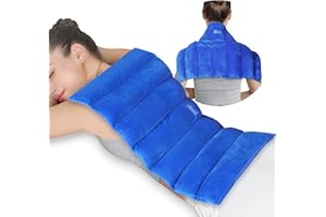 Atsuwell Large Microwave Heating Pad for Back, 22 x 13 '' Full Back Heat Pad Microwavable with Warm and Cold Compression, Reu