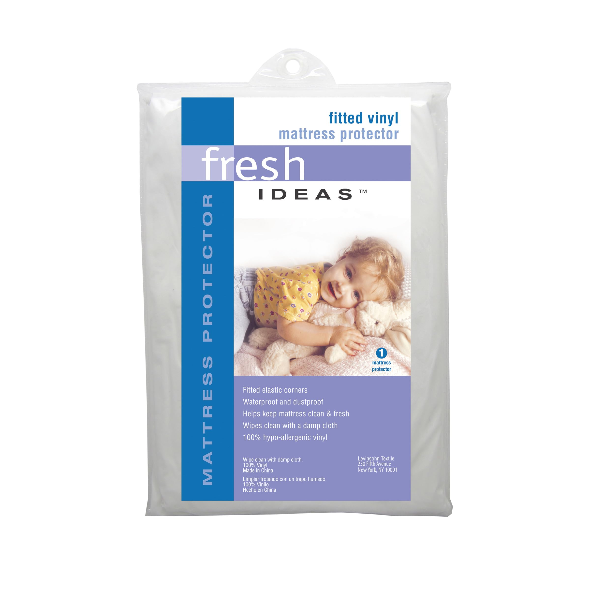 Levinsohn Fresh Ideas Vinyl Fitted Mattress Protectors, King