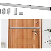 Door Security Bar 32-40" Door Stopper Barricade Brackets Kit Set | Fits Interior Door/Front Door, Heavy-Duty Security Devices for Home Apartment