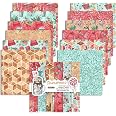Qililandiy 24 Sheets 12x12 Inch Cardstock Paper Pad – Single-Sided Decorative Paper For Scrapbooking & Crafts