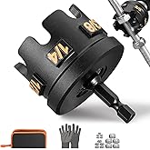 Threaded Rod Nut Runner Drill Attachment, Heavy Duty Rapid Spin Nut Spinner & Bolt Removal Tool for 1/4", 3/8", 1/2" Threaded Rods, Hex Shank Driver for Conduit Racks, Strut Channels, Fast Extraction