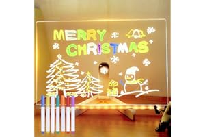 Tableau d'affichage LED avec couleurs, tableau à message lumineux en acrylique lumineux, tableau à dessin lumineux à DEL avec