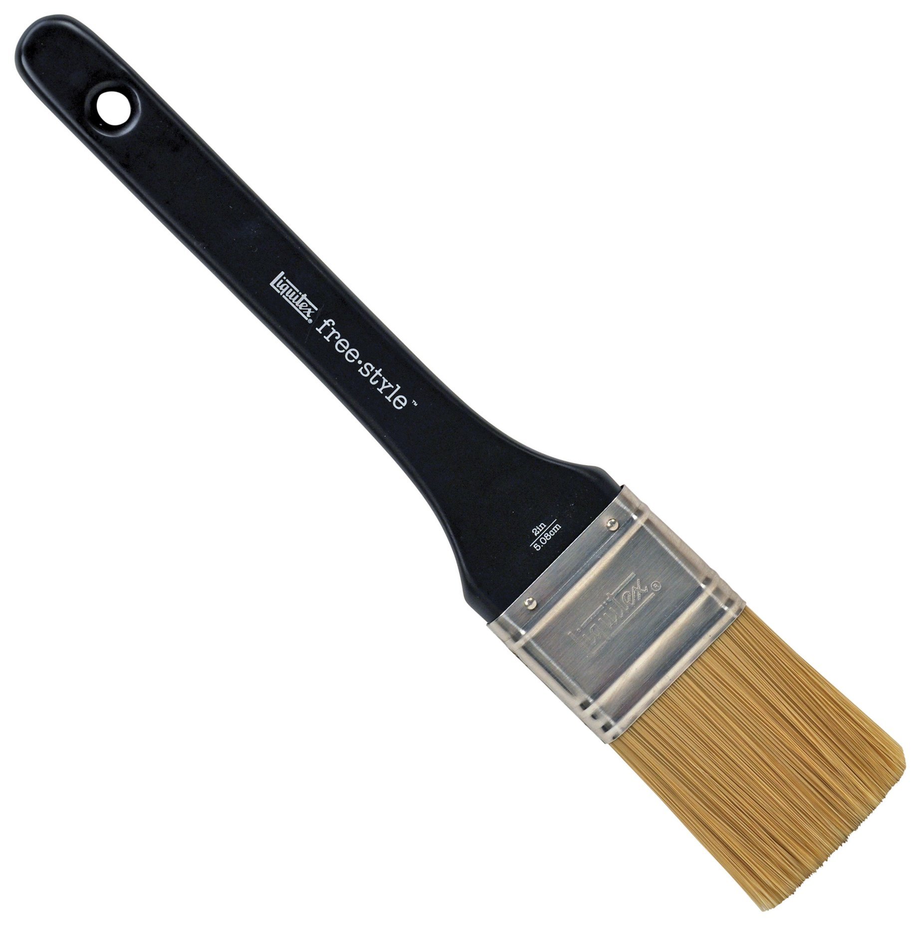 Liquitex Professional Freestyle Large Scale Brush, Universal Flat 2-inch, Beige, Silver, Black
