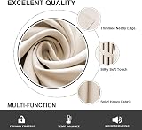 Aspire Homeware Blackout Curtains 46x54 Pencil Pleat Cream Pair view 6