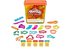 Play-Doh Fun Tub Set, 19 Accessories & Reusable Storage Container, Preschool Toys, Kids Arts & Crafts, Ages 3+ (鶹 Exclus