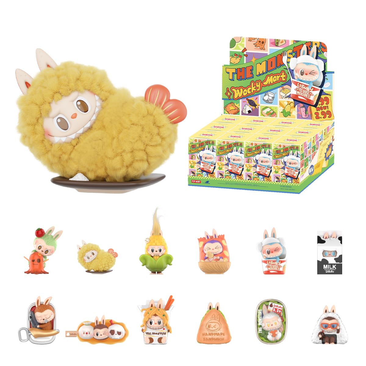 POP MART THE MONSTERS Wacky Mart Series Figures Whole Set Articulated Character Premium Design Gifts for Women Fan-Favorite Collectible Toy Art Figure