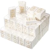 Geyee 100 Pack Happy Tears Wedding Tissues 3 Ply Pocket Size,Classic | Individual Packs as Wedding Favors, Dry Those Happy Tears at Ceremony, Portable Travel Facial Tissues During Reception