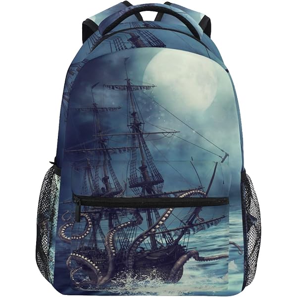thumbnail image 2 of ALAZA Custom Black Marble Backpack For Boys Personalized 2 of 13