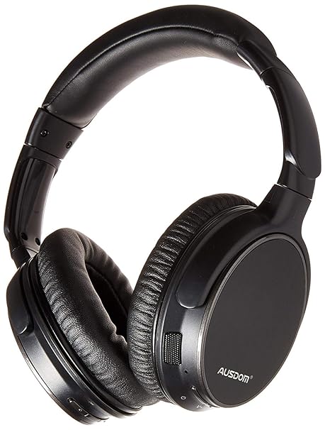 AUSDOM M06 Bluetooth Kopfhörer On Ear mit Mikrofon Over-Ear HiFi Kopfhörer, Bluetooth Kopfhörer On Ear mit Lautstärkeregler, 