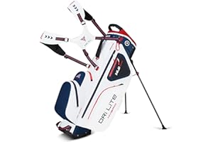 BIG MAX Dri Lite Hybrid Golf Bag | Water-repellent | Lightweight | Waterproof Value Pocket | 14-Way-Divider | Cooler Pocket | Leg Lock System | Umbrella Holder | Towel Holder | Stand Bag and Carry Bag