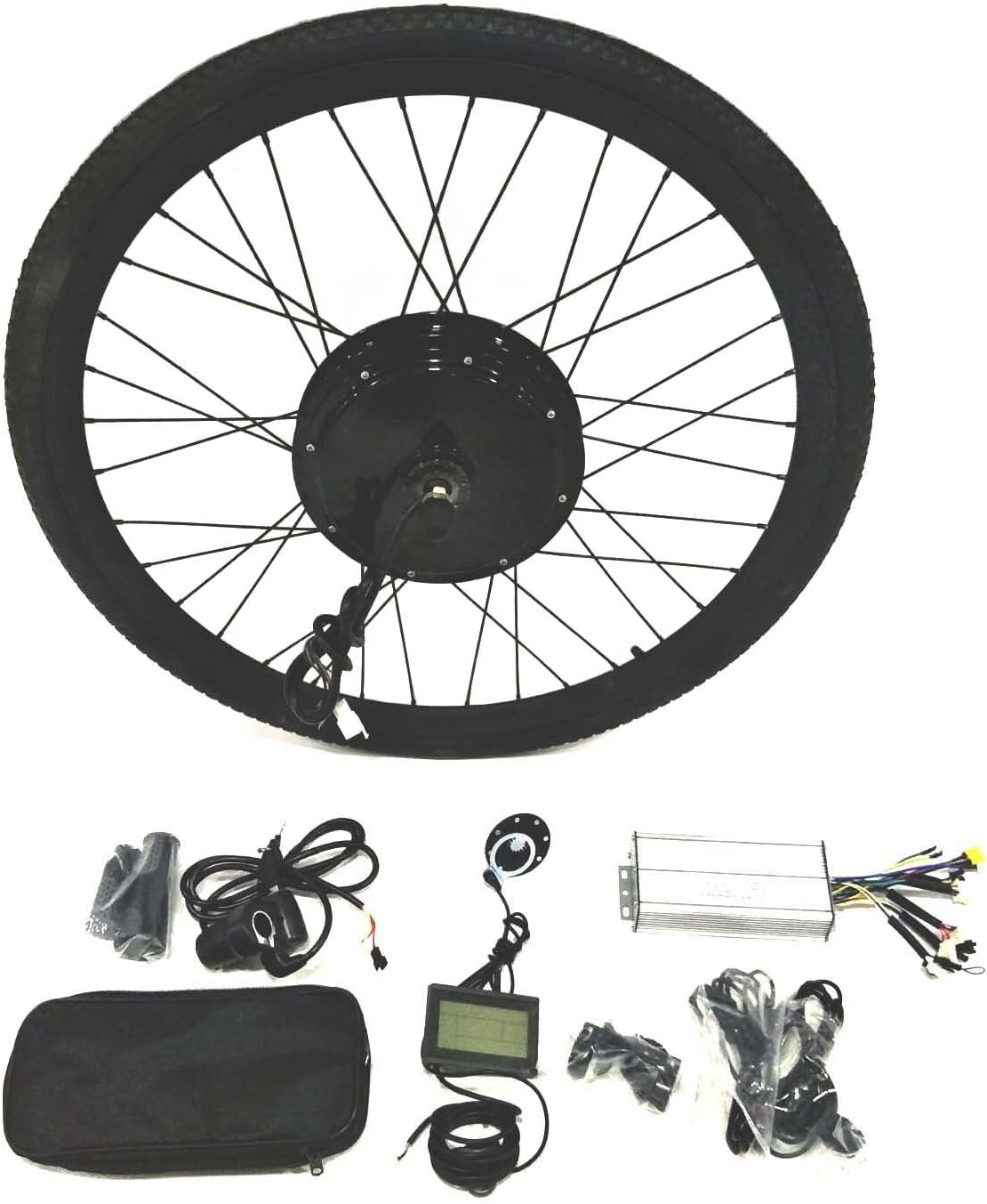 theebikemotor 48V1500W Hub Motor Electric Bike Conversion Kit + LCD+ Tire