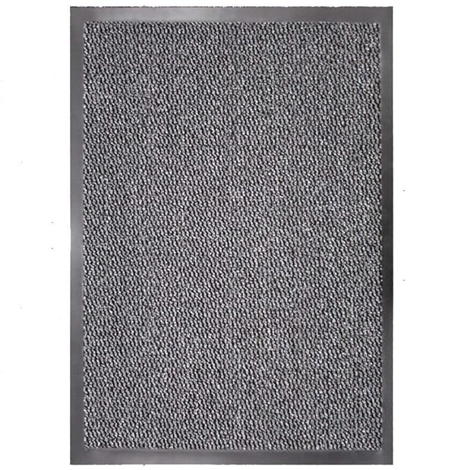 SrS Rugs® Grey Barrier Mat Indoor Heavy Duty Washable Absorbent Entryway Door Mat Runner with