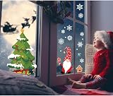 Fancy Daily 400 Pcs Christmas Window Stickers 10 Sheets Reusable PVC view 5