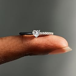 STORYJEWELLERY Purity Ring, Black Enamel Sterling