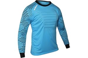 Kalci Soccer Goalie Shirt, Padded Goalkeeper Jersey, Youth/Adult & Kids Sizes, Long Sleeve Football Padded Shirt Mens
