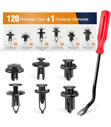 120 Clip Di Fissaggio Per Paraurti E Parafanghi + Strumento Rimozione, Compatibili Nissan (Altima, QX50, Ariya) E Altri, Misure Multiple - 3