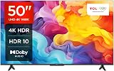 TCL 50V6BK 50-Inch 4K Ultra HD HDR Android TV Dolby Audio Voice Control
