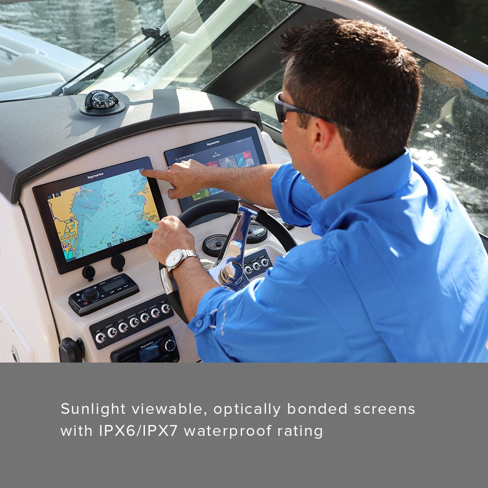 Raymarine Axiom 12 Fish Finder with Built in GPS, WiFi, Chirp Sonar and