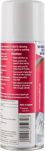 Tableau Dry Lube 400ml Silicone Lubricant Spray Mess Free No Residue view 2