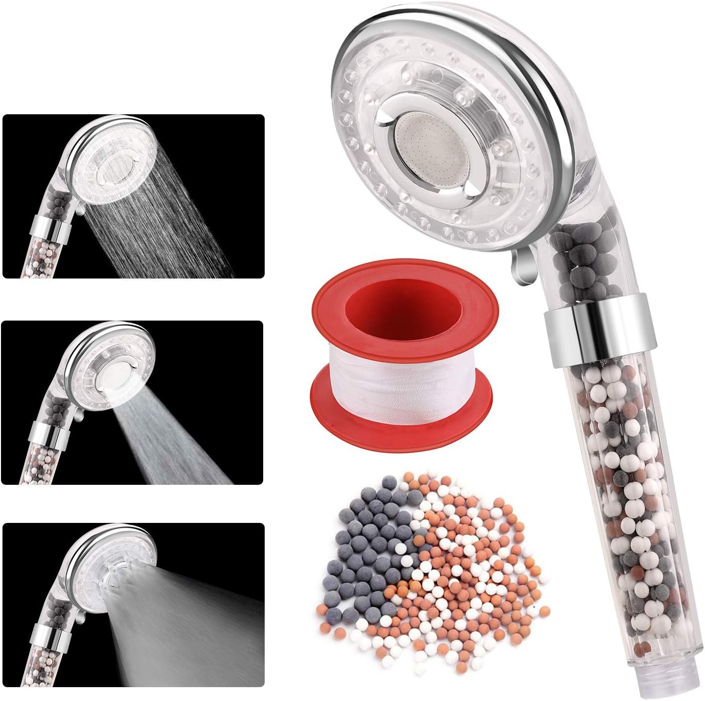 Rovtop Ionic Shower Head Handheld Filter Filtration Showerhead 200