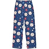 Ceiurey Sports Pajama Pants Dinosaur Pajama Bottoms Soft Warm Pjs Elastic Waist Lounge Pants 6-8Y