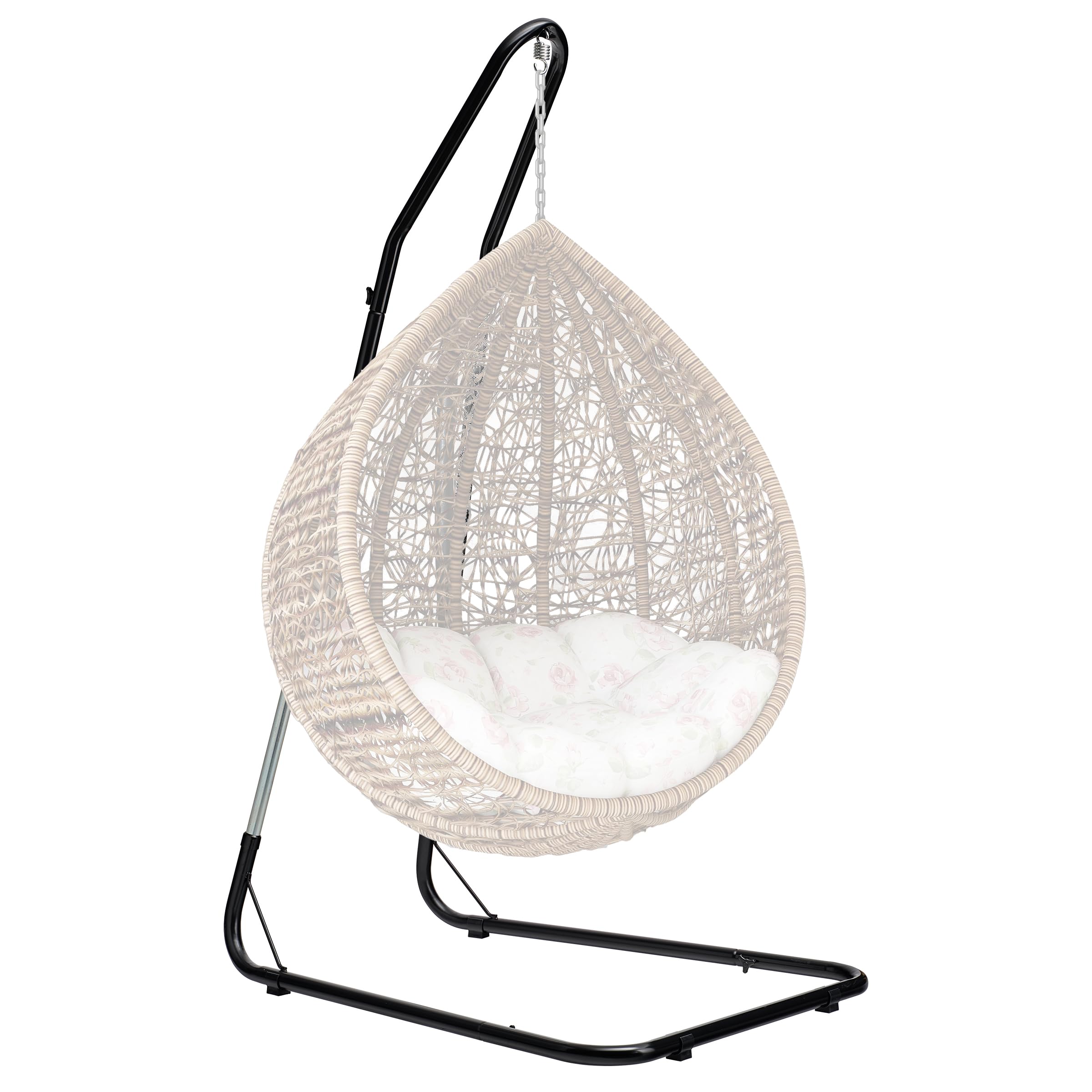 Photo 1 of Sorbus Hammock Chair Stand - Heavy-Duty Metal Swing Stand with Adjustable Height, Compact Design, and Stable Base Holds 330lbs - Ideal for Indoor and Outdoor Hanging Chairs, Hammocks, Swings, & Trees